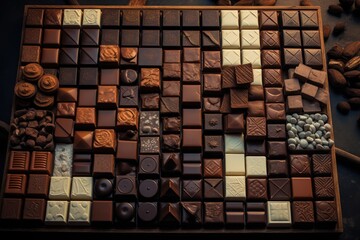 close up of chocolate candy