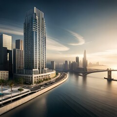 modern city skyline