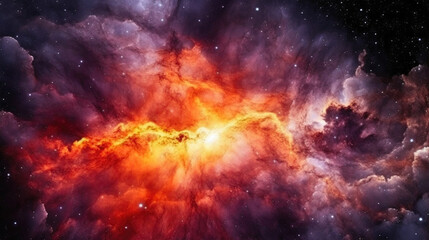 Dynamic Orange Stellar Clouds