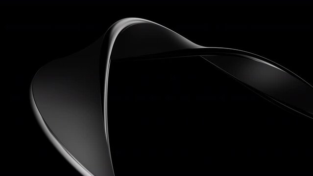 3d Abstract black business line background. looping animation