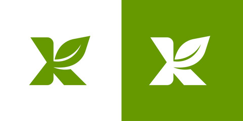 unique initial k logo