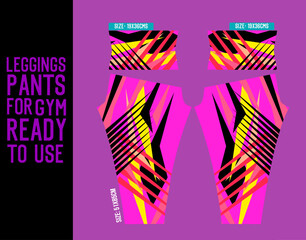 fitness leggings woman pants vector for gym