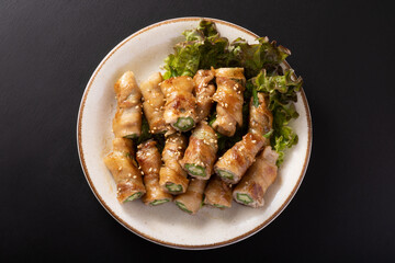 オクラの肉巻き