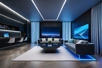 luxury home interior furniture AI Generted