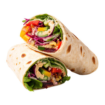 Chicken wrap sandwich, created with Generative AI