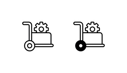 Procurement icon design with white background stock illustration