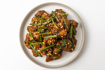 Chinese style Kkanpunggi on white background