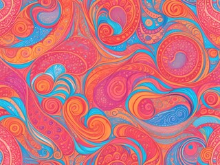 Floral Elegance Unleashed: Dive into the Enchanting World of Seamless Paisley Patterns! Background Pattern, Texture