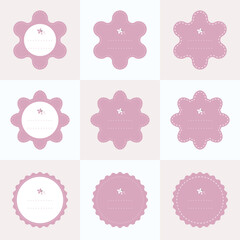 Frame background in pastel color.
