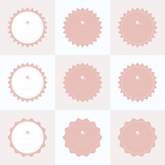 Frame background in pastel color.
