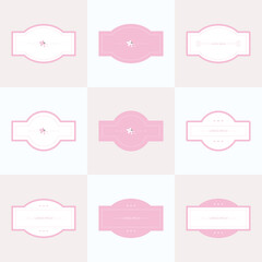 Frame background in pastel color.
