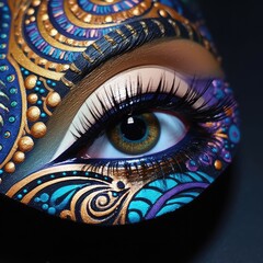 Close up of a woman's eye