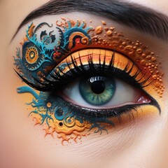 Close up of a woman's eye