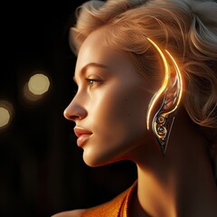 Portrait of a beautiful woman