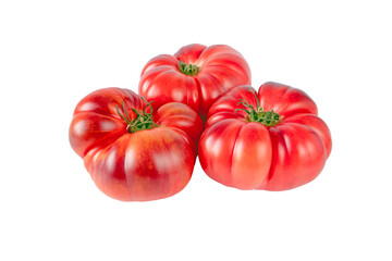 Purple tomato vegetables isolated transparent png. Solanum lycopersicum ripe fruit.