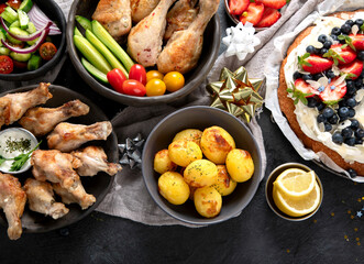 Family dinner concept.