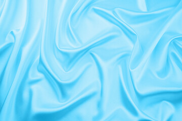 Blue satin, silk texture background