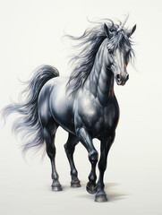 Obraz na płótnie Canvas Unicorn horse mane tail hooves an animal is a friend of a person, a pet