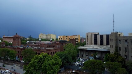 GPO Punjab - Jul, 06, 2018: Located at Mall Road Lahore. Pakistan's largest General Post Office, on average, it handles 20,000 pieces of mail per day. Built in 1887, designed by Sir Ganga Ram.