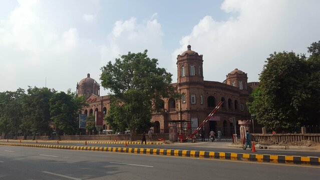 GPO Punjab - Jul, 06, 2018: Located at Mall Road Lahore. Pakistan's largest General Post Office, on average, it handles 20,000 pieces of mail per day. Built in 1887, designed by Sir Ganga Ram.