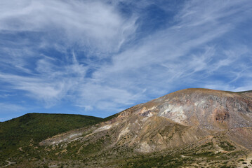Climbing  Mount Azuma-Kofuji, Fukushima, Japan