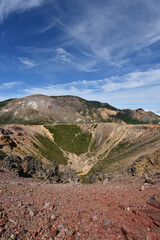 Climbing  Mount Azuma-Kofuji, Fukushima, Japan
