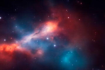 Naklejka premium Deep, space galaxy background. Astronomical background. Starry sky.