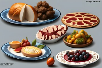 Food on a well-prepared table