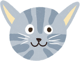 Hand drawn Cute Cat Illustration