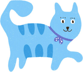 Hand drawn Cute Cat Illustration