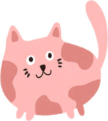 Hand drawn Cute Cat Illustration