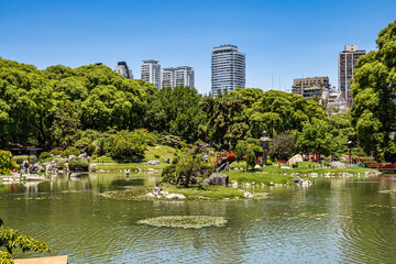 The Buenos Aires Japanese Garden, Jardin Japones is a public garden in Buenos Aires, Argentina - obrazy, fototapety, plakaty
