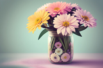 flowers in vase, generative ai