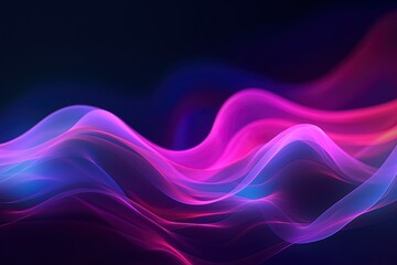 Fototapeta premium abstract futuristic background with pink blue glowing neon moving high speed wave lines and bokeh lights. Data transfer concept Fantastic wallpaper