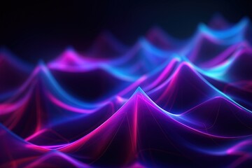 abstract futuristic background with pink blue glowing neon moving high speed wave lines and bokeh lights. Data transfer concept Fantastic wallpaper