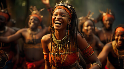 Fototapeta na wymiar Igbo Ethnic Group in Southeast Nigeria