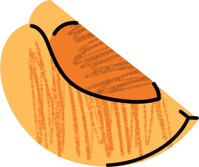  fruit illustrations, simple illustration in abstract flat outline drawing style, healthy food