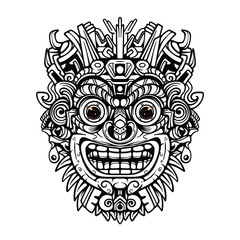 Mexican Mask Drawing