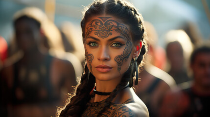 Maori - Indigenous Polynesian People of New Zealand.