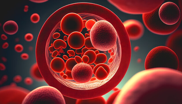 Illustration de globules rouges.