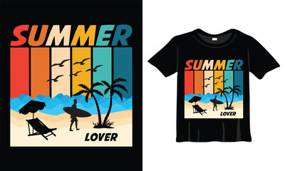 t shirt design with text summer vacation loading fashion	
