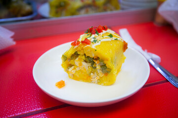 The Lima cause, Lima cause or simply cause, is a typical and widespread starter of Peruvian gastronomy that has pre-Columbian origin.