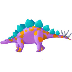 Dinosaur - Stegosaurus - Handdrawn illustration © Studio GAAR