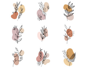 Boho Plant Leaf Designs