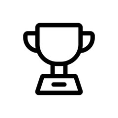 Simple Trophy icon. The icon can be used for websites, print templates, presentation templates, illustrations, etc