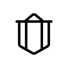 Simple Banner icon. The icon can be used for websites, print templates, presentation templates, illustrations, etc