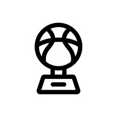 Simple Basketball Trophy icon. The icon can be used for websites, print templates, presentation templates, illustrations, etc