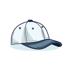 Baseball cap isolated on white background. Vector stock