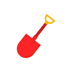 red shovel with good quality and good design © Colorfuel Studio