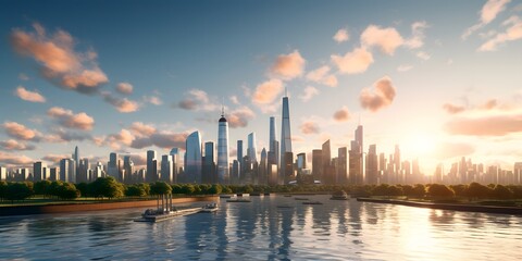 Fototapeta premium city skyline
